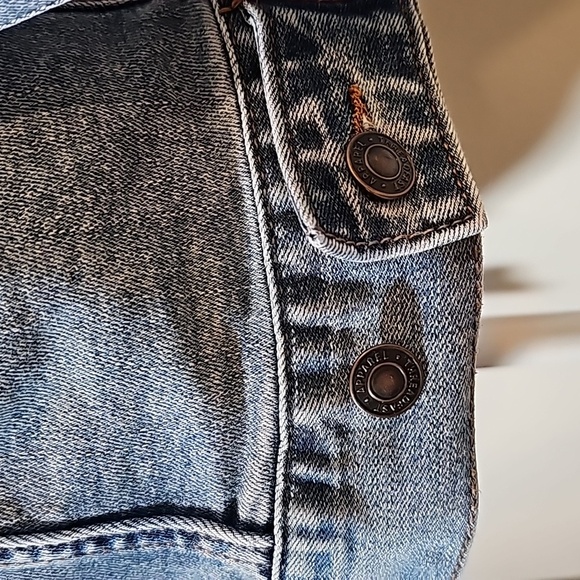 Jim Beam Trucker Jacket Coat Blue Jean Denim Button Down Faded Bourbon Whiskey S - Picture 7 of 15